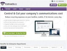 Tablet Screenshot of expensebuzz.com